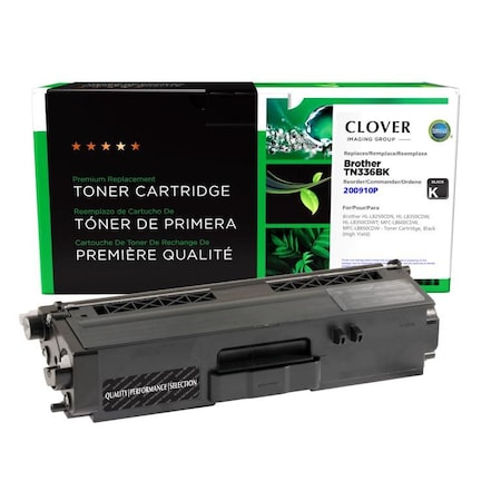 Cig Clover Imaging Remanufactured High Yield Black Toner Cartridge for Brother TN336 200910P